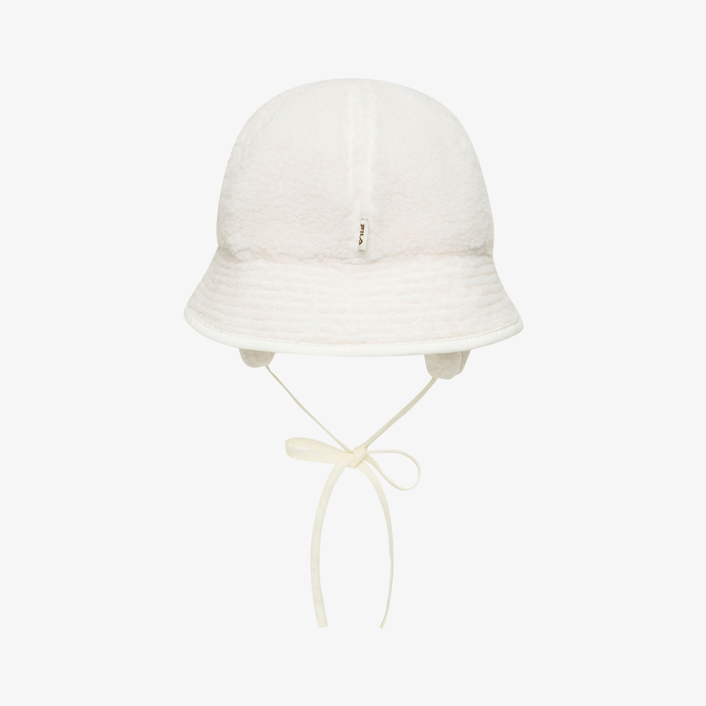 [5% 적립] 휠라 뽀글이 귀달이 돔햇 아이보리([5% 적립] FILA Fleece Earflap Dome Hat Ivory) - 4
