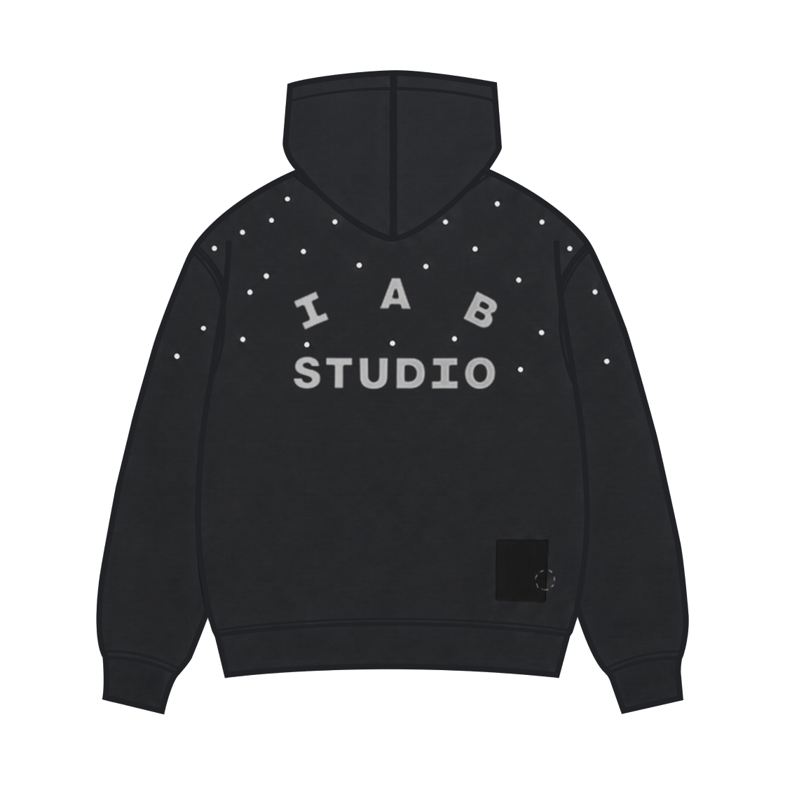아이앱 스튜디오 x 쿠스너프 리워크드 후드 집업 블랙(IAB Studio x Kusneuf Reworked Zip-Up Hoodie Black) - 2