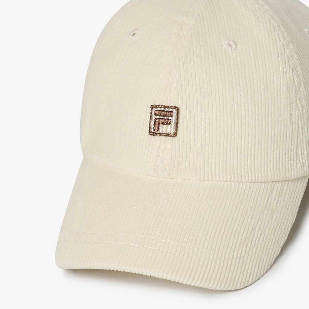 [5% 적립] 휠라 코듀로이 F박스 볼캡 아이보리([5% 적립] FILA Corduroy F Box Ball Cap Ivory) - 2