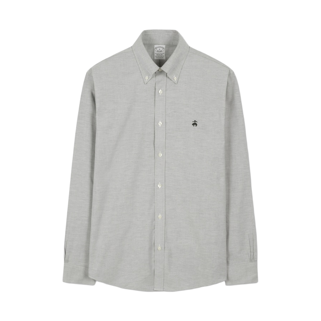 BBTHMMG305-ZBL BrooksBrothers Non-Iron Oxford Solid Shirt Blue