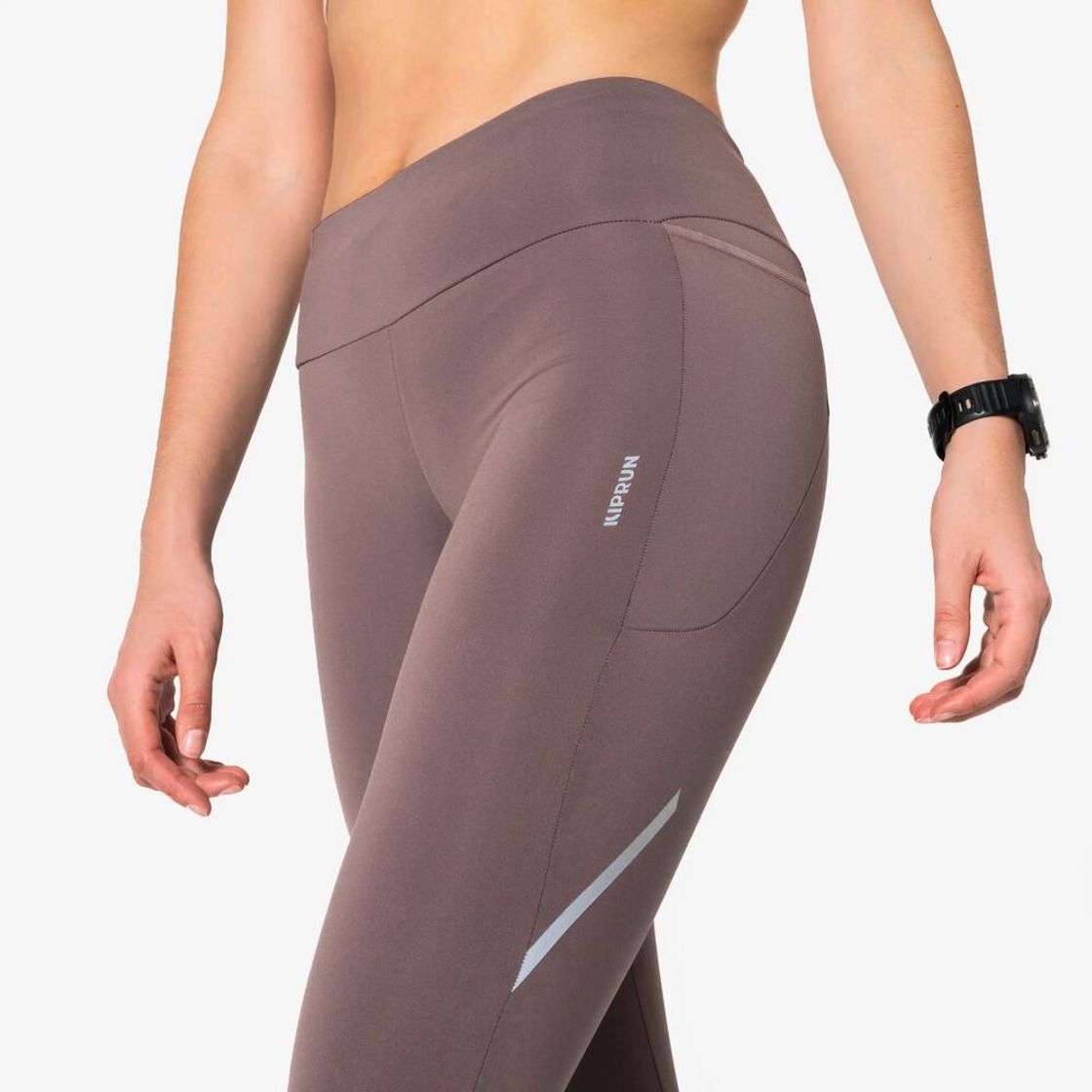 데카트론 여성 러닝 레깅스 런 웜 500 쿼츠 브라운(Decathlon Women's Running Leggings Run Warm 500 Quartz Brown) - 7