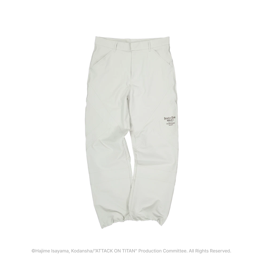 [진격의 거인 I 언더마이카] 조사병단 패널 팬츠 페일 아이보리([Attack On Titan I Undermycar] Survey Corps Panel Pants Pale Ivory)