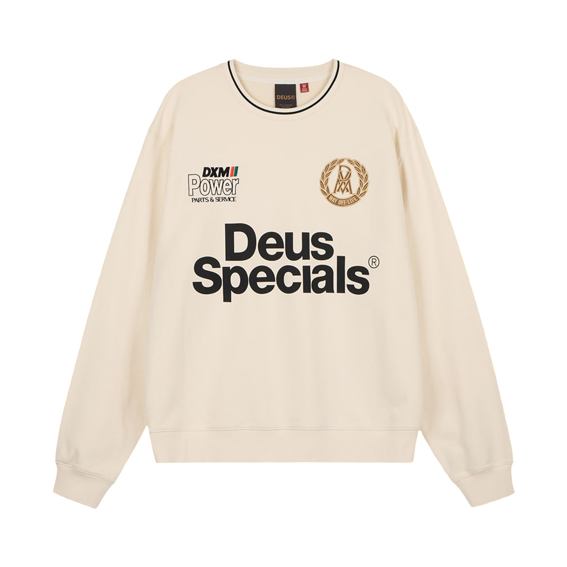 - Deus Ex Machina Raceway Sweatshirt Ivory