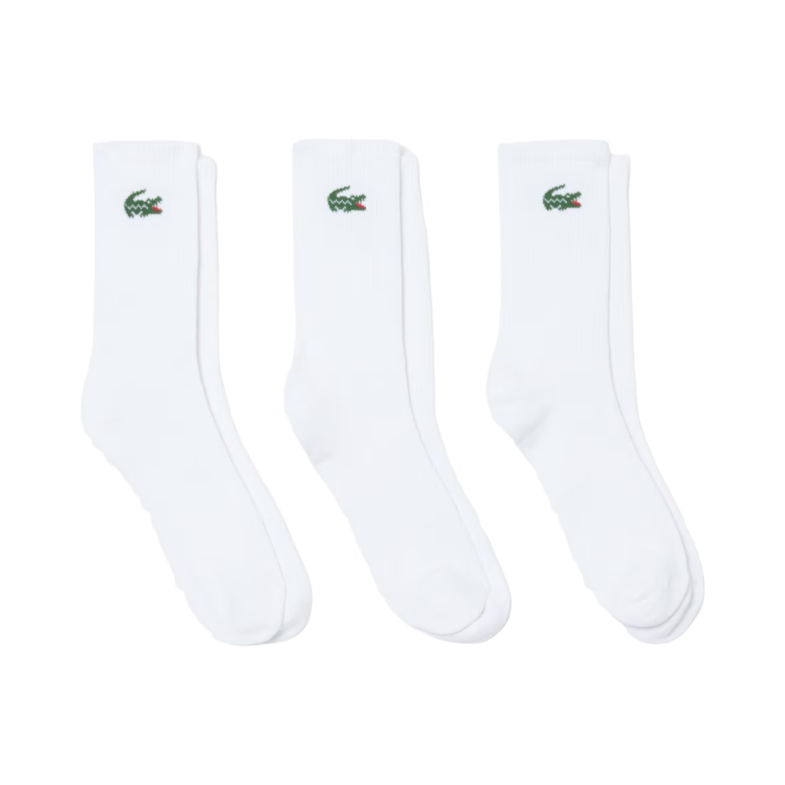 RA9246-51-001 (W) Lacoste Sport Socks White (3 Pack)
