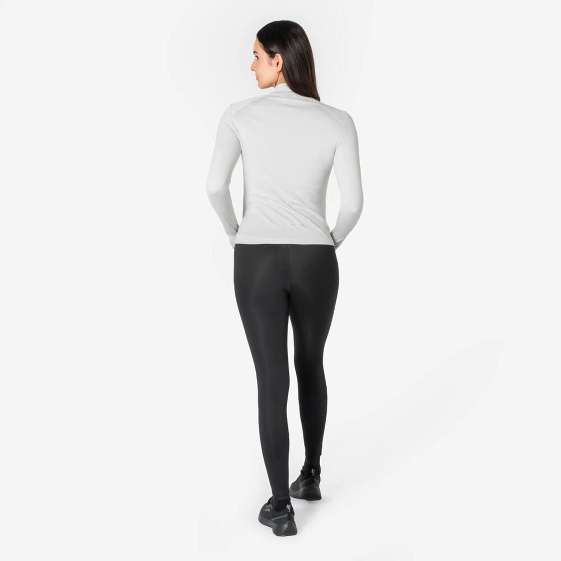 데카트론 여성 하프집 러닝 긴팔 티 런 코어 미네랄 그레이(Decathlon Women's Half-Zip Running Long-Sleeved T-shirt Run Core Mineral Grey) - 5