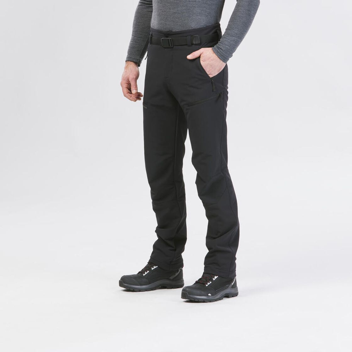 데카트론 남성 등산 방한발수 바지 SH500 블랙(Decathlon Men's Warm Water-Repellent Hiking Pants SH500 Black) - 6