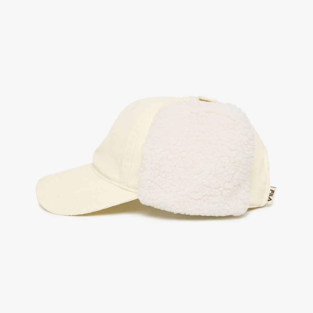[5% 적립] 휠라 코듀로이 이어머프캡 아이보리([5% 적립] FILA Corduroy Earmuff Cap Ivory) - 3