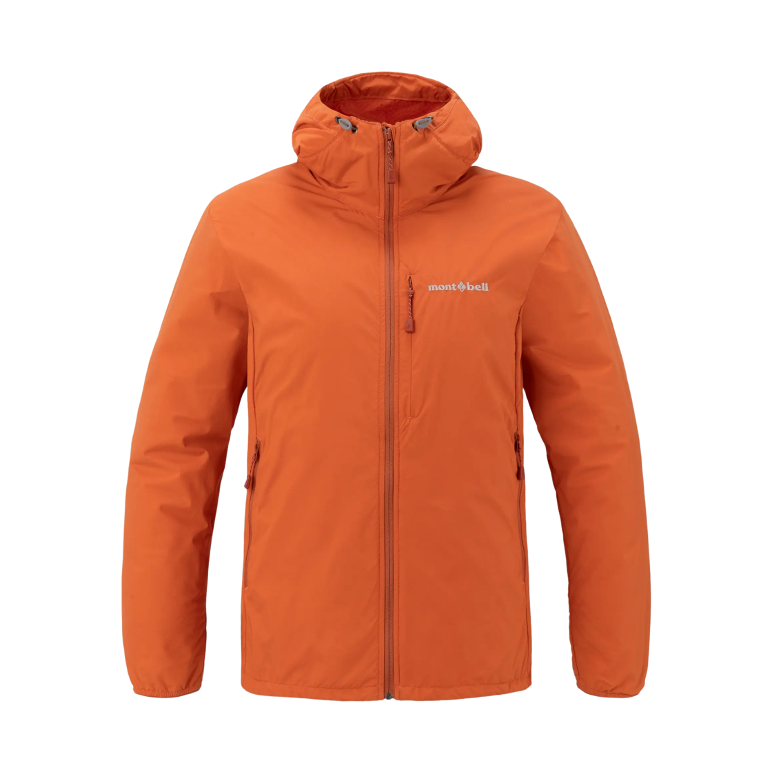 1106818 (W) Montbell Light Shell Hooded Jacket Orange