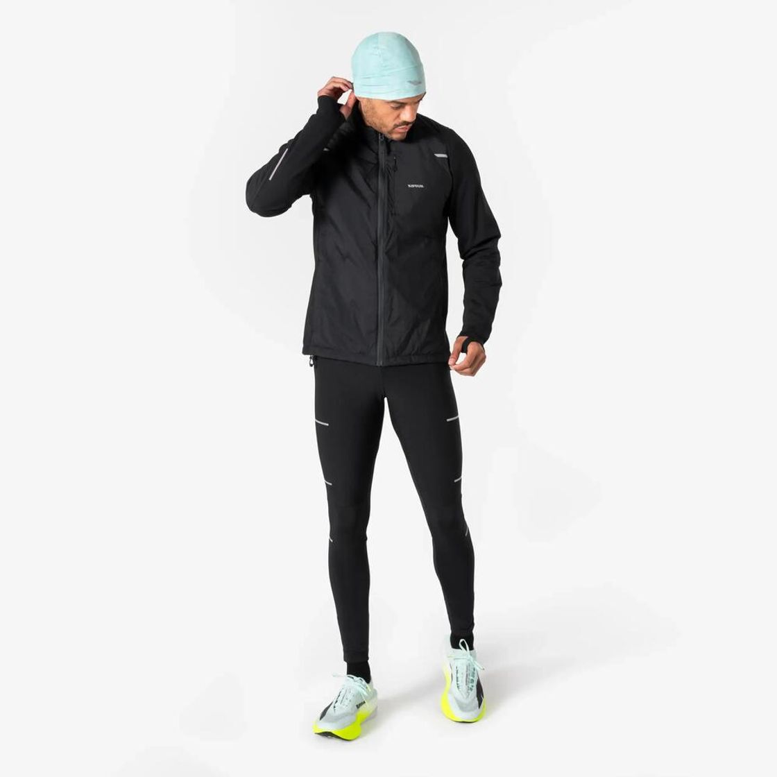 데카트론 남성 러닝 자켓 런 웜 플로우 스모크 블랙(Decathlon Men's Running Jacket Run Warm Flow Smoke Black) - 5