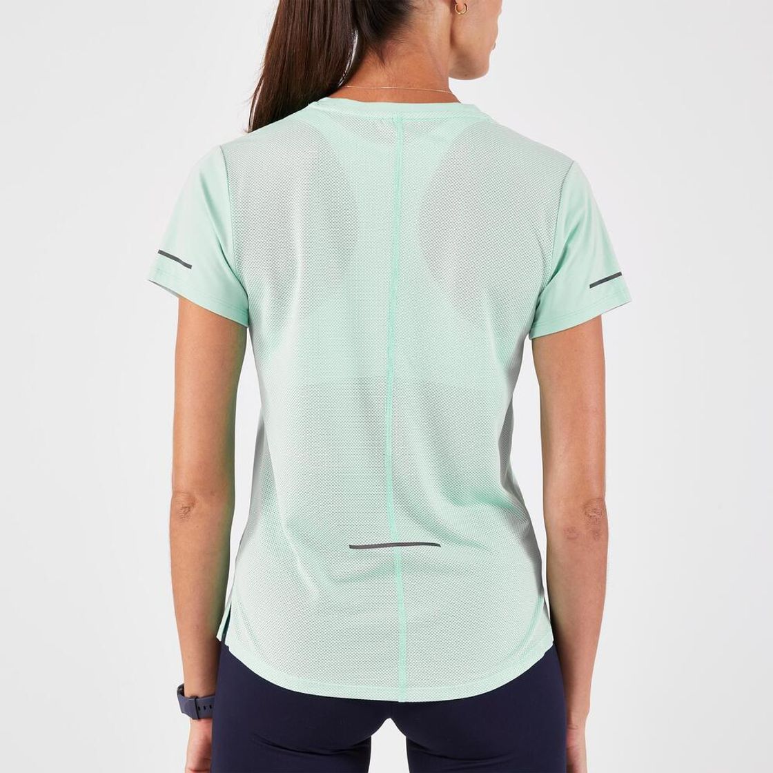 데카트론 여성 러닝 반팔 티 런 드라이 500 프로즌 그린(Decathlon Women's Running Short-Sleeved T-shirt Run Dry 500 Frozen Green) - 4