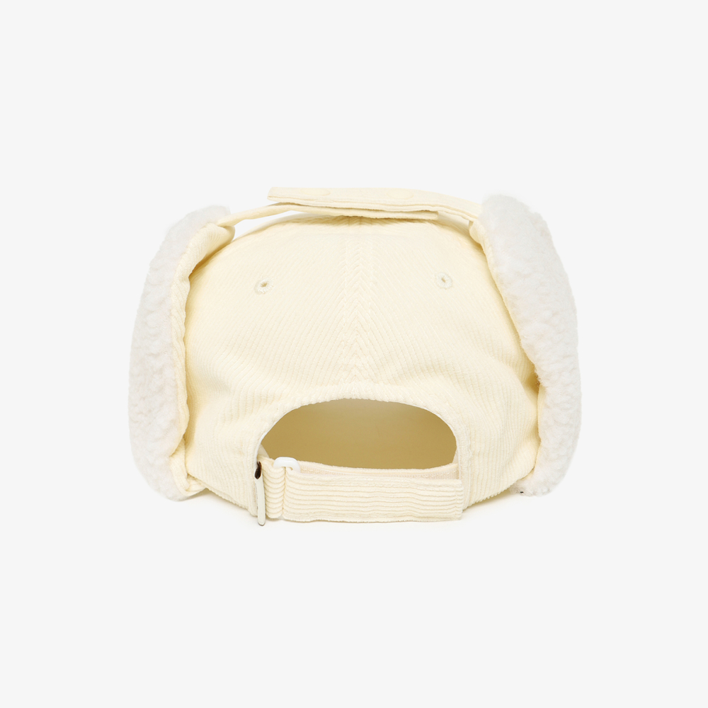 [5% 적립] 휠라 코듀로이 이어머프캡 아이보리([5% 적립] FILA Corduroy Earmuff Cap Ivory) - 4