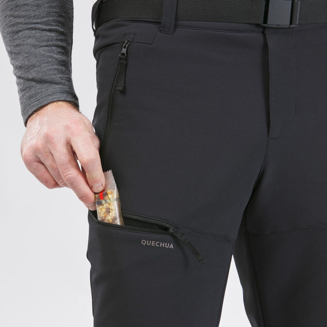 데카트론 남성 등산 방한발수 바지 SH500 블랙(Decathlon Men's Warm Water-Repellent Hiking Pants SH500 Black) - 8