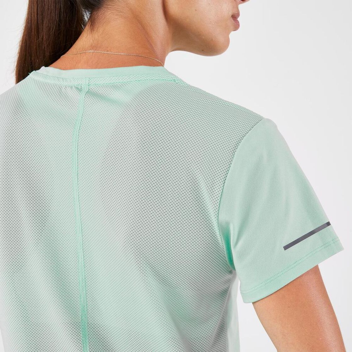 데카트론 여성 러닝 반팔 티 런 드라이 500 프로즌 그린(Decathlon Women's Running Short-Sleeved T-shirt Run Dry 500 Frozen Green) - 7