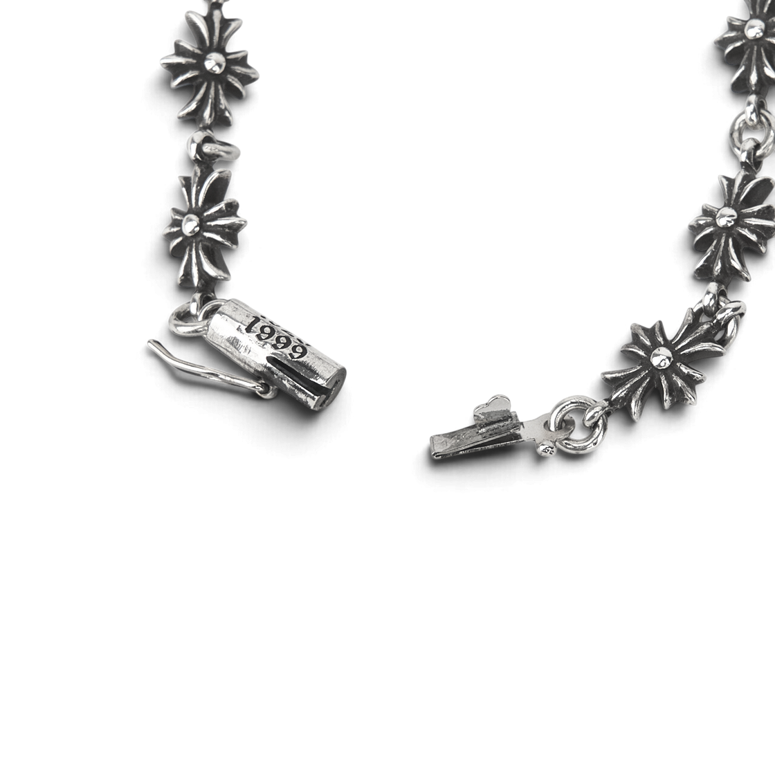 크롬하츠 타이니 E CH 플러스 브레이슬릿 실버(Chrome Hearts Tiny E CH Plus Bracelet Silver) - 4