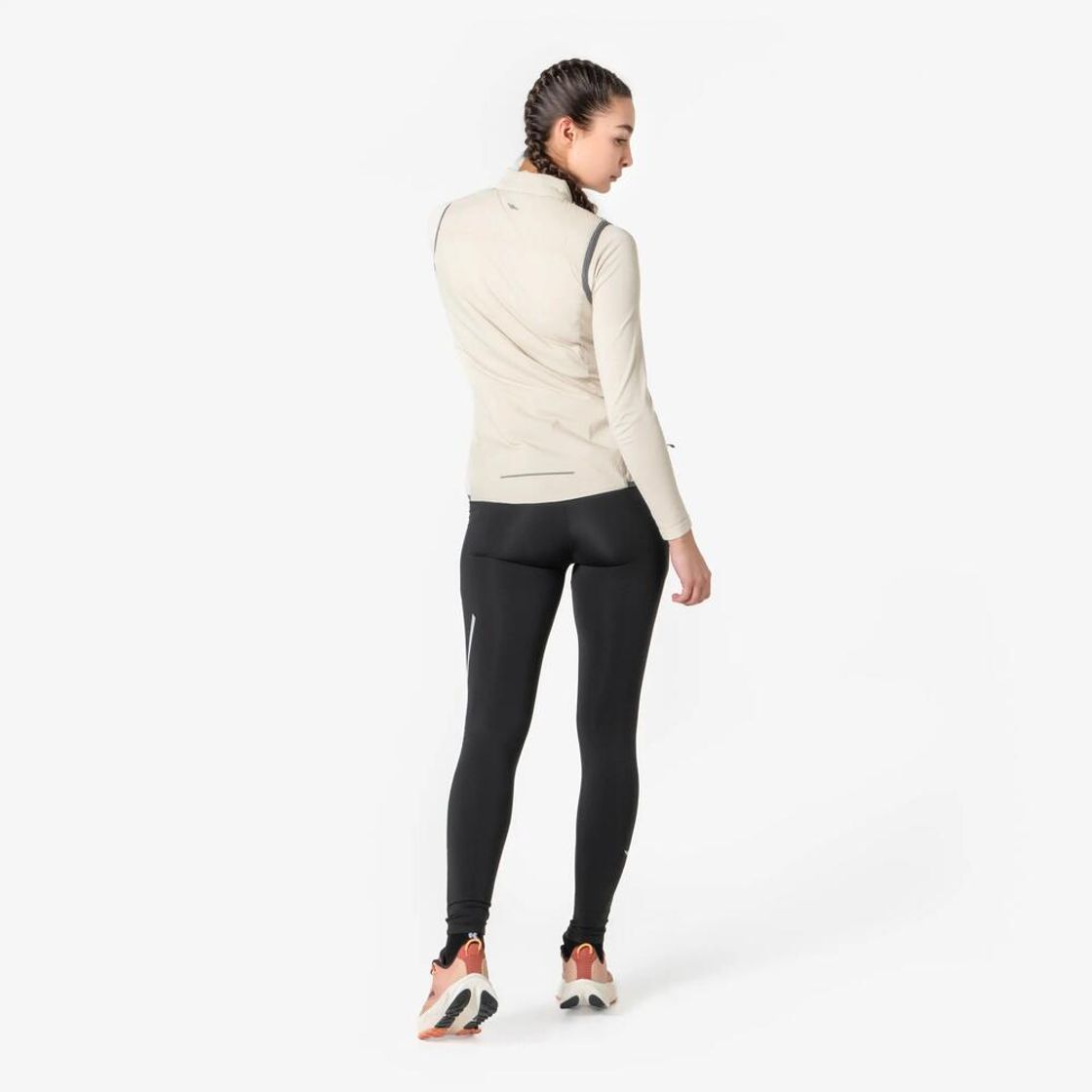 데카트론 여성 러닝 패딩 베스트 런 웜 500 린넨 베이지(Decathlon Women's Running Padded Vest Run Warm 500 Linen Beige) - 5
