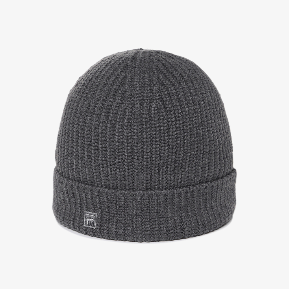 [5% 적립] 휠라 베이직 미드 비니 차콜그레이([5% 적립] FILA Basic Mid Beanie Charcoal Gray) - 4