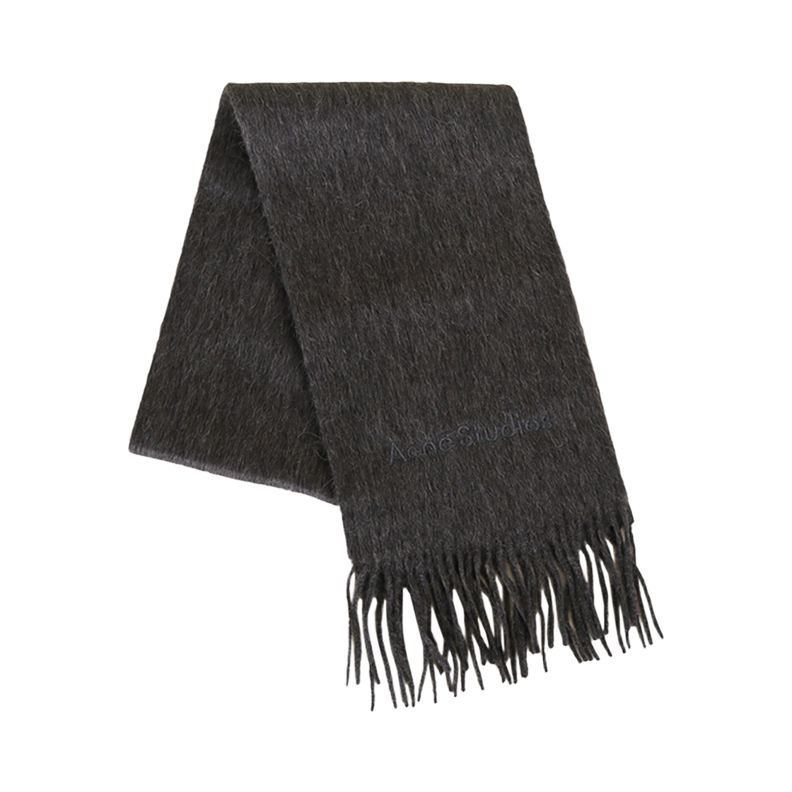 CA0405 990 [20% 쿠폰] Acne Studios Wool Logo Muffler Grey Melange