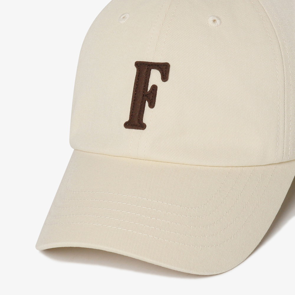 [5% 적립] 휠라 F로고 펠트 볼캡 아이보리([5% 적립] FILA F Logo Felt Ball Cap Ivory) - 2
