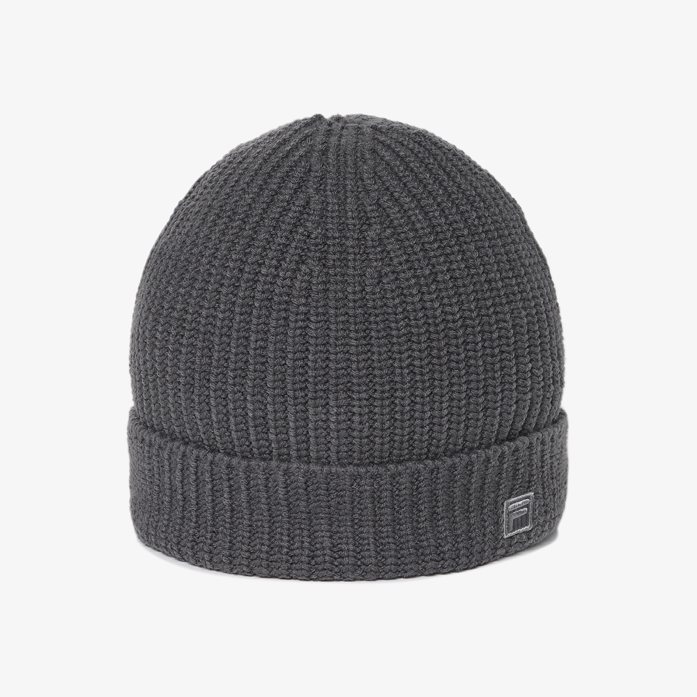 [5% 적립] 휠라 베이직 미드 비니 차콜그레이([5% 적립] FILA Basic Mid Beanie Charcoal Gray) - 3