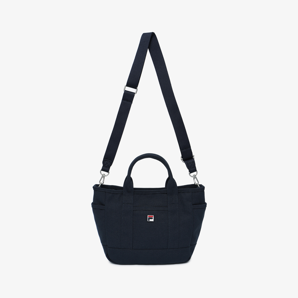 [5% 적립] 휠라 데일리 멀티 포켓 미니 캔버스백 다크네이비([5% 적립] FILA Daily Multi Pocket Mini Canvas Bag Dark Navy) - 2