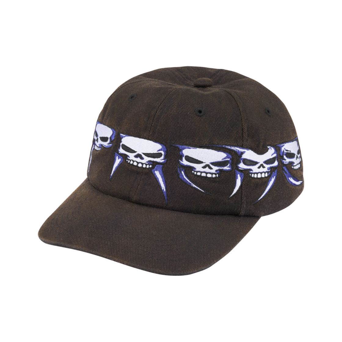 - Supreme Skulls Spellout 6-Panel Black - 26FW