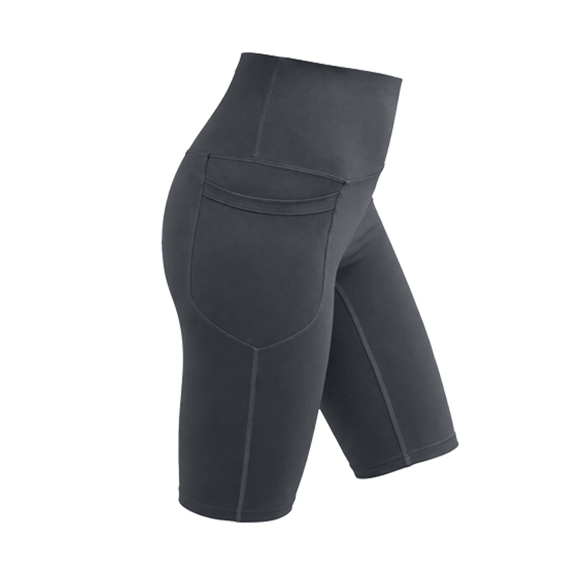녹족 요가복 테리 포켓 5부 레깅스 딥그레이(Nokjok Terry Pocket 5/Part Leggings DeepGray) - 2