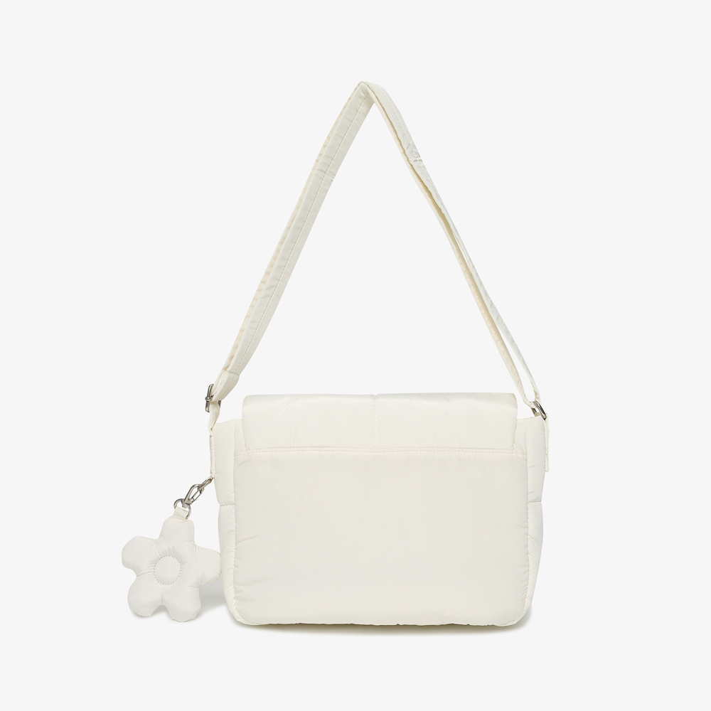 [5% 적립] 휠라 푸퍼 플랩 크로스백 아이보리([5% 적립] FILA Puffer Flap Cross Bag Ivory) - 2