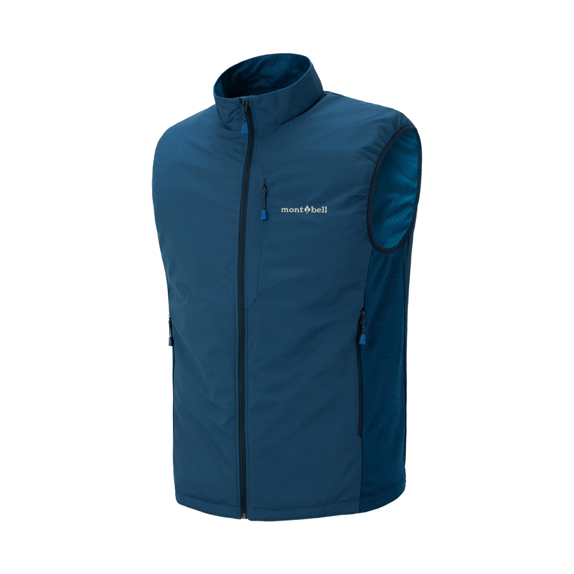 1106823 Montbell Light Shell Vest Blue Green