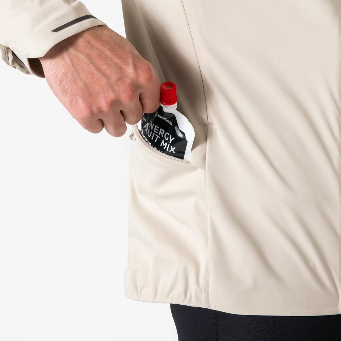 데카트론 남성 러닝 장갑일체형 자켓 런 웜 900 린넨 베이지(Decathlon Men's Running Jacket with Built-in Gloves Run Warm 900 Linen Beige) - 9