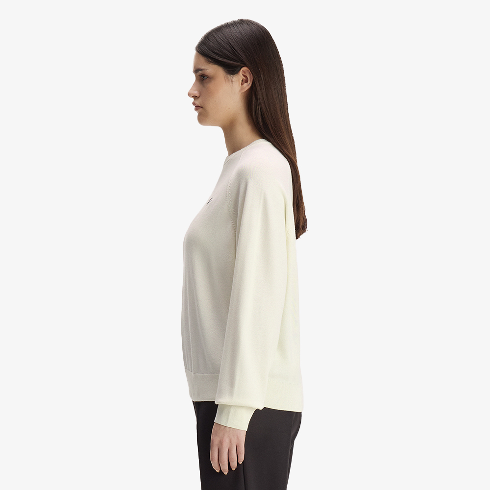 프레드페리 우먼즈 오버사이즈드 크루넥 니트 에크루(Fred Perry Womens Oversized Crew Neck Knit Ecru) - 4