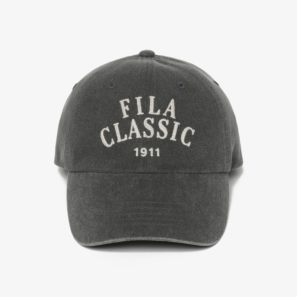 [5% 적립] 휠라 아치형 헤리티지 볼캡 차콜그레이([5% 적립] FILA Arch Heritage Ball Cap Charcoal Gray) - 3