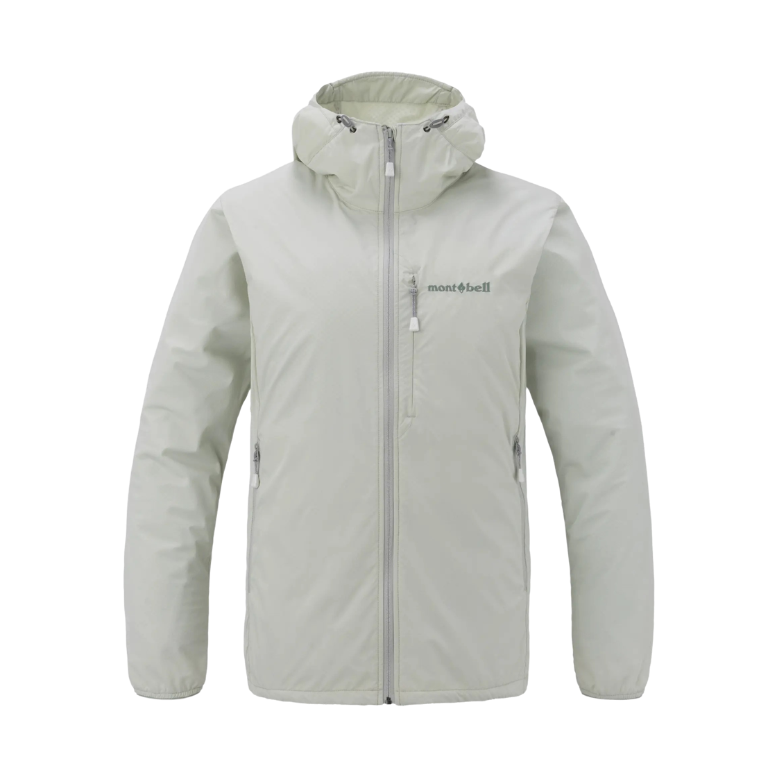 1106818 (W) Montbell Light Shell Hooded Jacket Light Gray