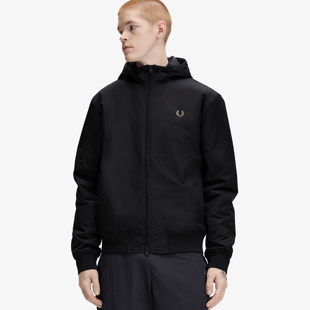 프레드페리 후드 브렌댐 재킷 블랙(Fred Perry Hooded Brentham Jacket Black) - 5