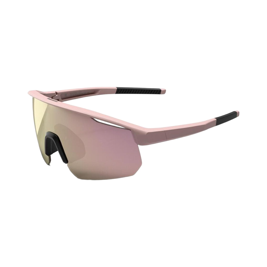 8936760 Decathlon Sports Mirrored Sunglasses Perf 500 Pearl Pink