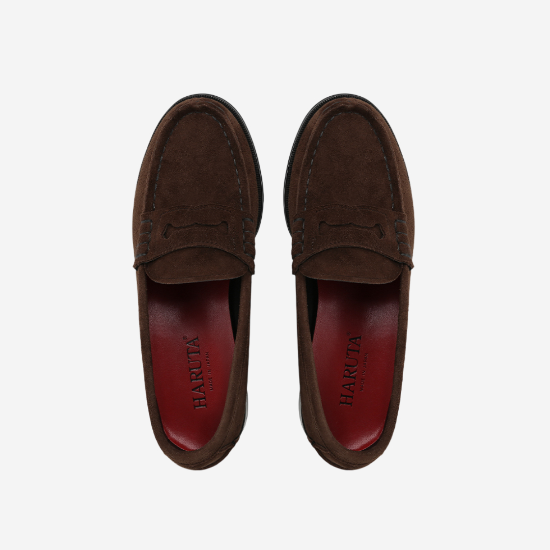 하루타 HS-GT304 다크브라운 고트 스킨 페니 로퍼(Haruta HS-GT304 Dark Brown Goat Skin Penny Loafers) - 2