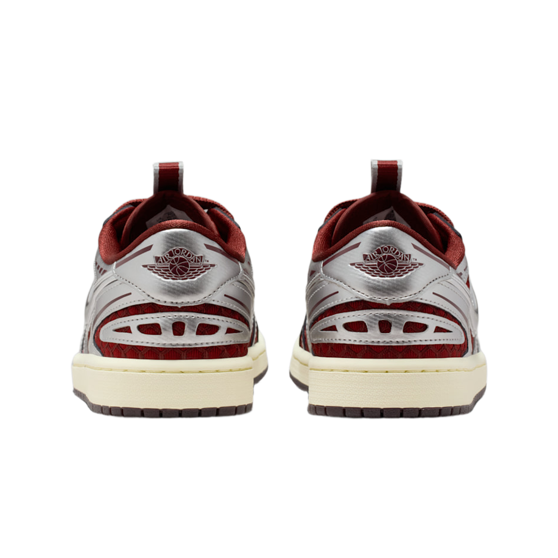 (W) 조던 1 로우 메소드 오브 메이크 다크 팀 레드 메탈릭 실버((W) Jordan 1 Low Method of Make Dark Team Red Metallic Silver) - 3