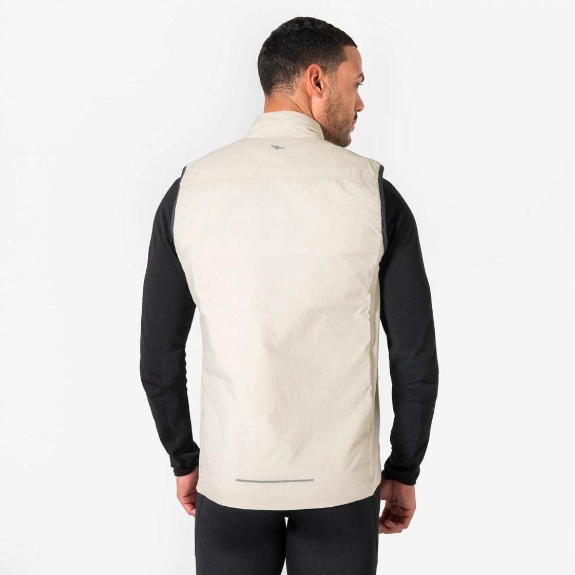 데카트론 남성 러닝 패딩 베스트 런 웜 500 린넨 베이지(Decathlon Men's Running Padded Vest Run Warm 500 Linen Beige) - 4