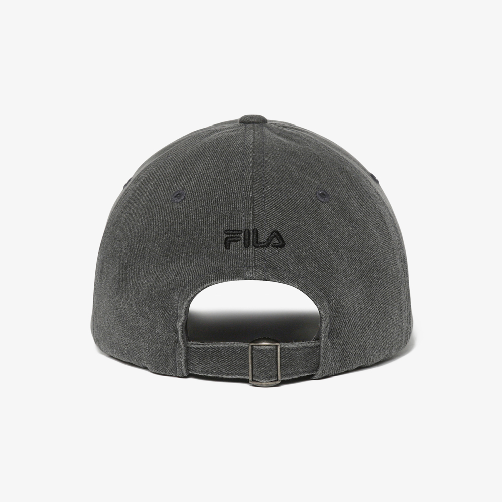 [5% 적립] 휠라 아치형 헤리티지 볼캡 차콜그레이([5% 적립] FILA Arch Heritage Ball Cap Charcoal Gray) - 5