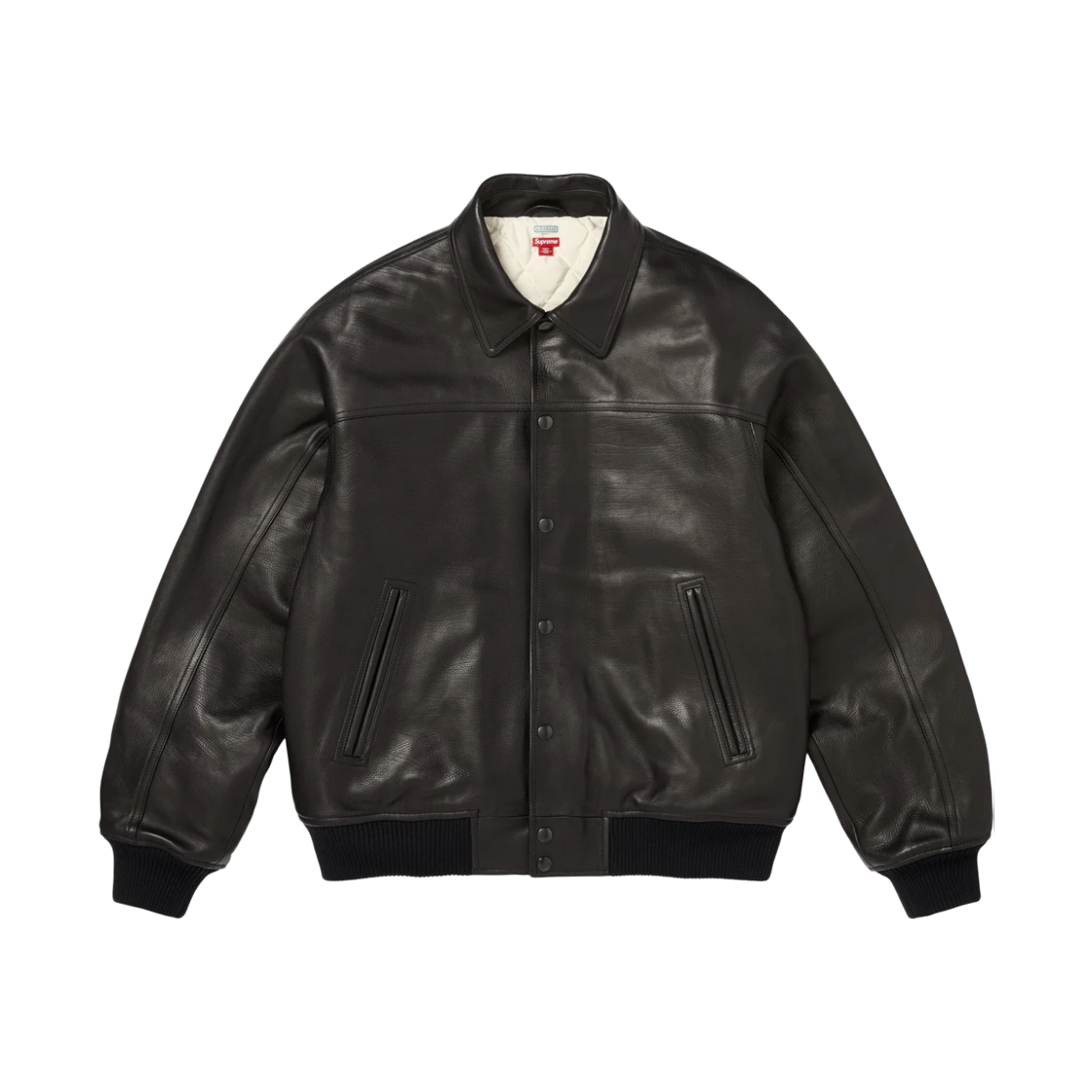 - Supreme x A.Presse Leather Jacket Black - 26FW