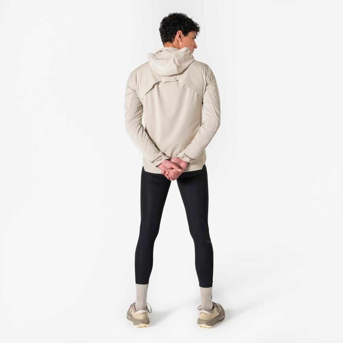 데카트론 남성 러닝 장갑일체형 자켓 런 웜 900 린넨 베이지(Decathlon Men's Running Jacket with Built-in Gloves Run Warm 900 Linen Beige) - 5
