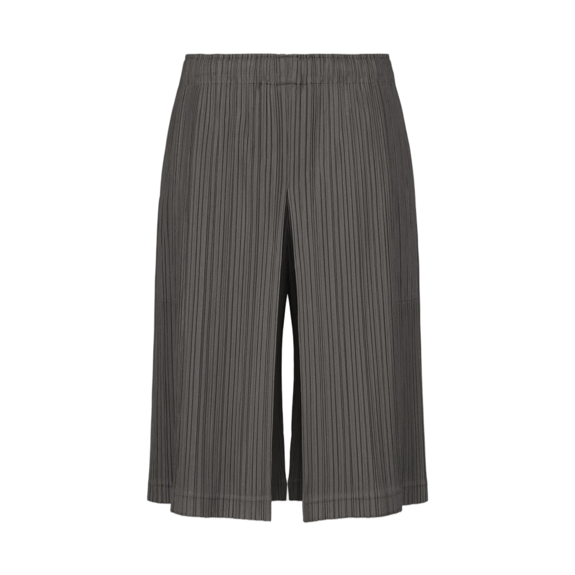 PP63-JF381-17 (W) Pleats Please Issey Miyake Thicker Bottoms 2 Shorts Charcoal