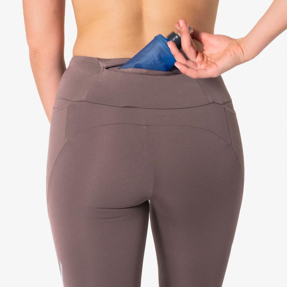 데카트론 여성 러닝 레깅스 런 웜 500 쿼츠 브라운(Decathlon Women's Running Leggings Run Warm 500 Quartz Brown) - 5