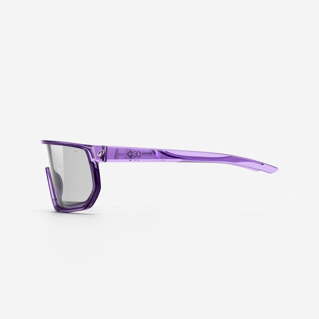 데카트론 스포츠 단일 렌즈 선글라스 액티브 500 위스티리어 퍼플(Decathlon Sports Single Lens Sunglasses Active 500 Wisteria Purple) - 4