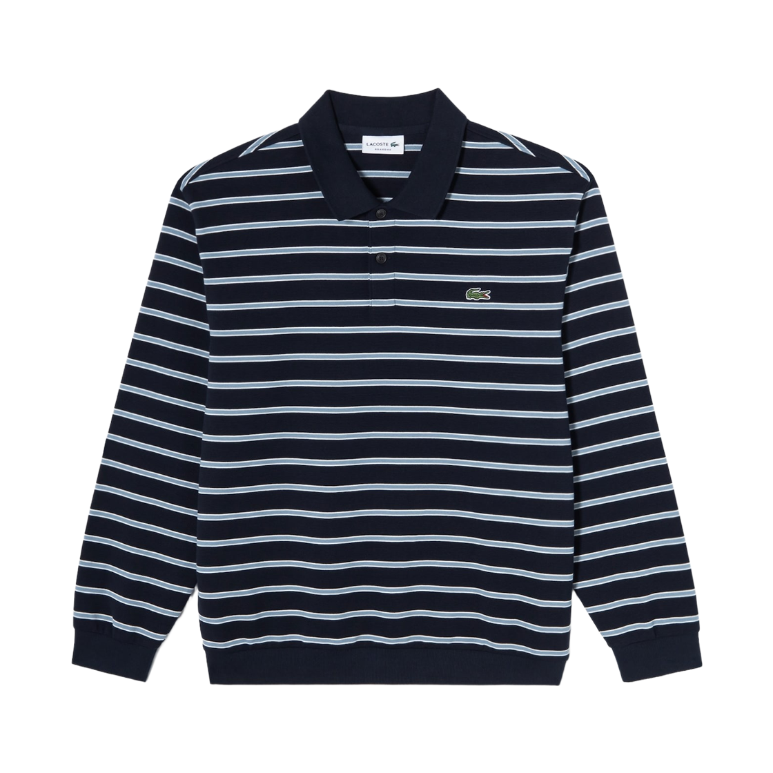 SH271E-56N-166 Lacoste Stripe Polo Sweatshirt Navy
