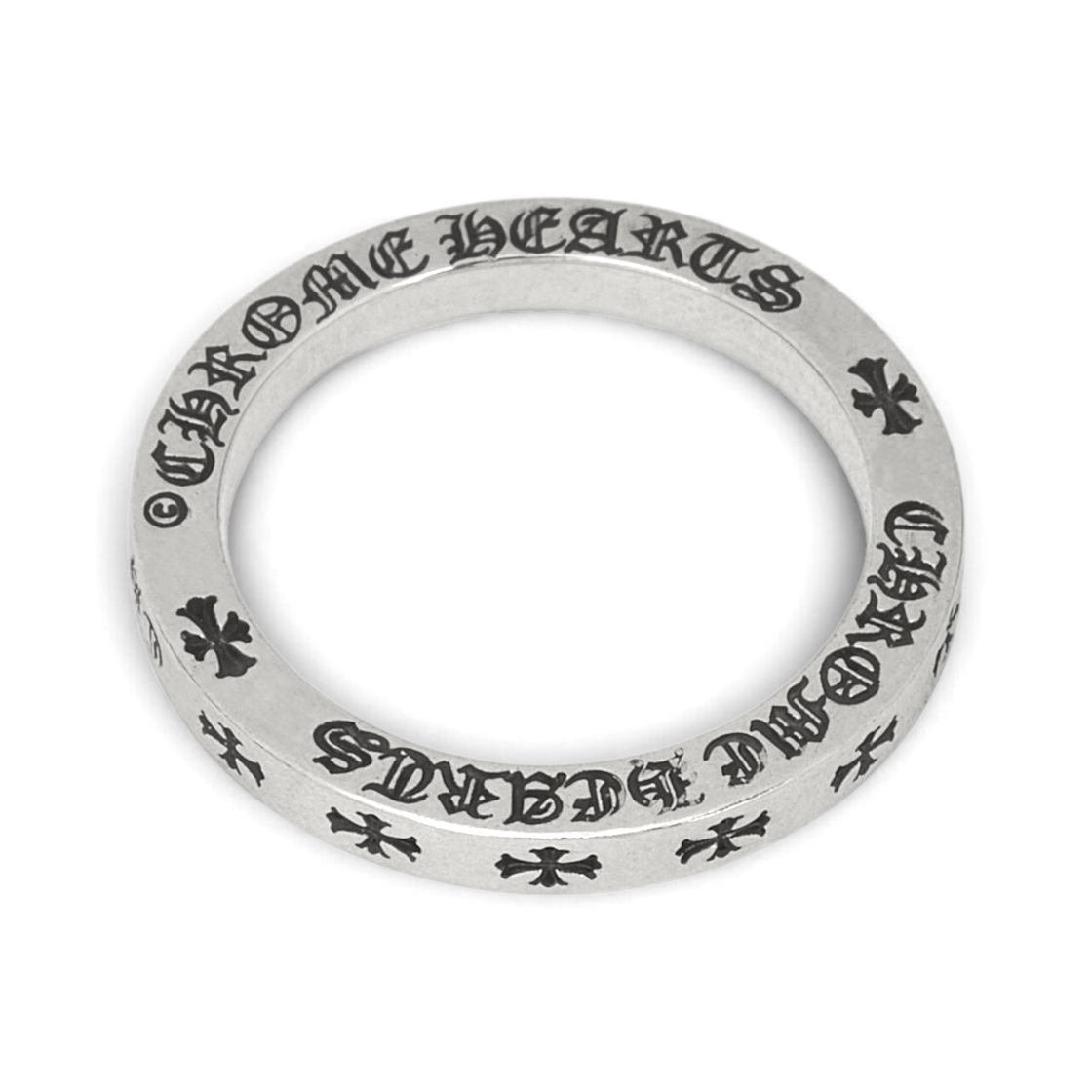 크롬하츠 스페이서 퍽 유 링 3mm 실버 - 라스베이거스 익스클루시브(Chrome Hearts Spacer Fuck You Ring 3mm Silver - Las Vegas Exclusive) - 5