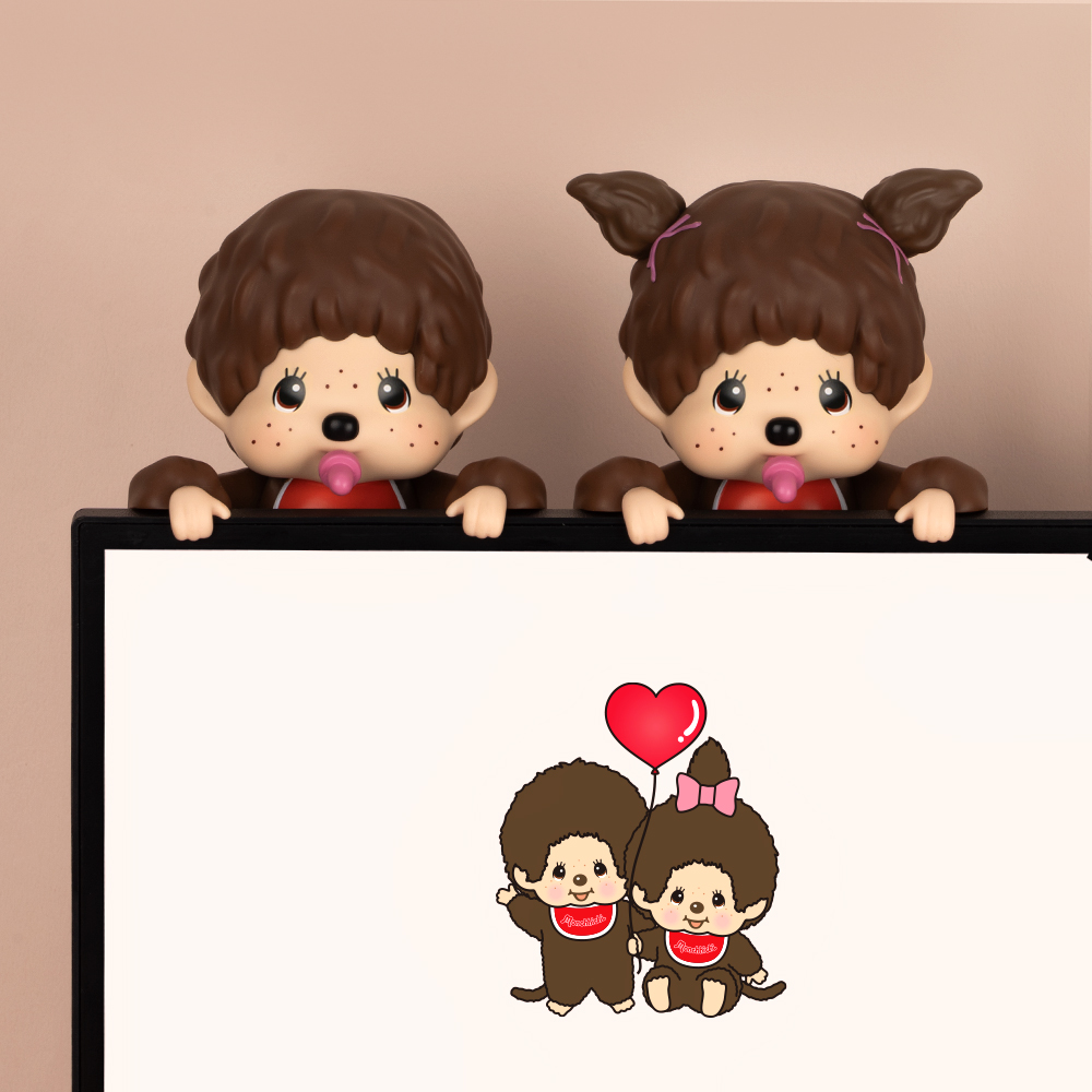 로이체 몬치치 모니터 걸이 피규어 방향제(Royche Monchhichi Figure Monitor Air Freshener) - 2