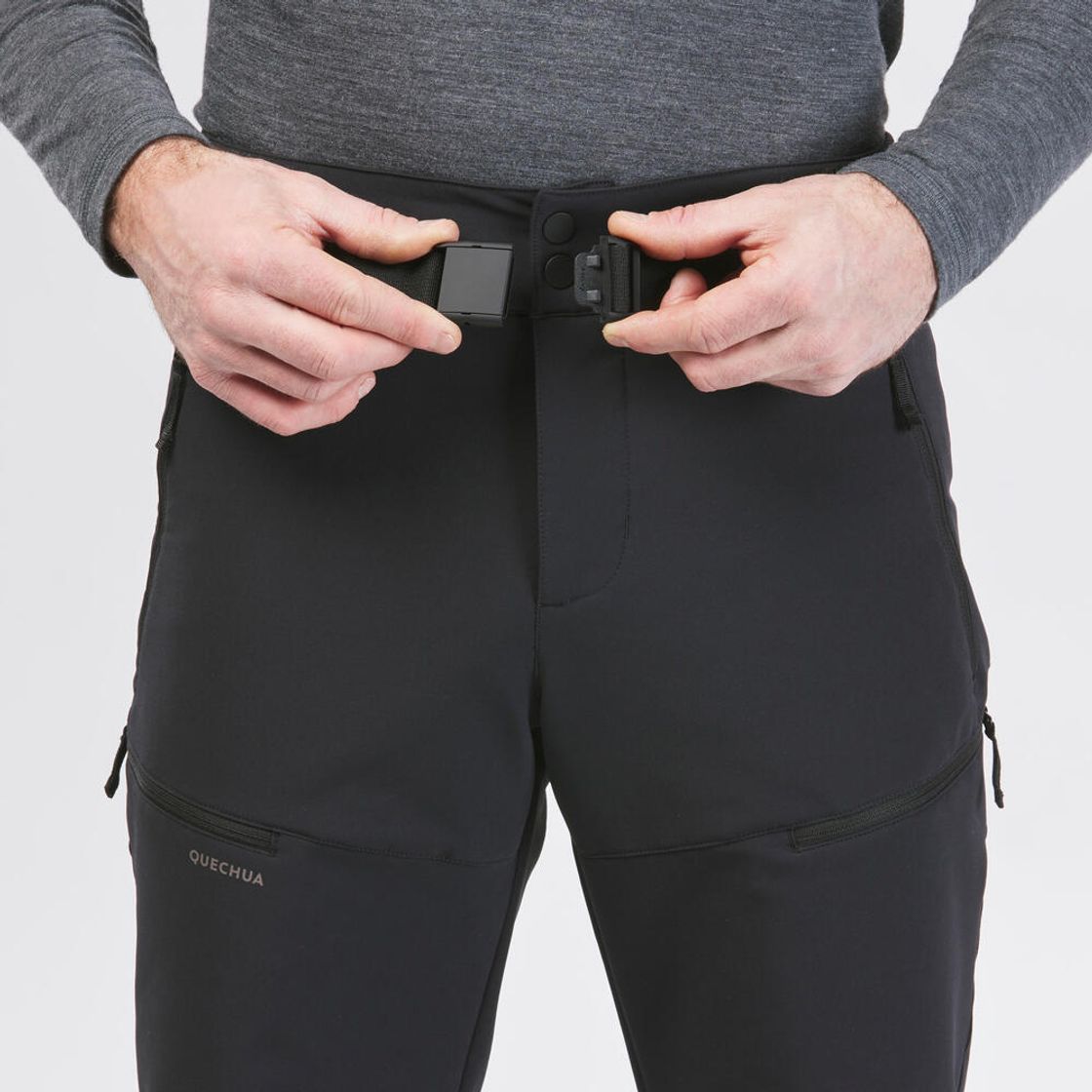 데카트론 남성 등산 방한발수 바지 SH500 블랙(Decathlon Men's Warm Water-Repellent Hiking Pants SH500 Black) - 10