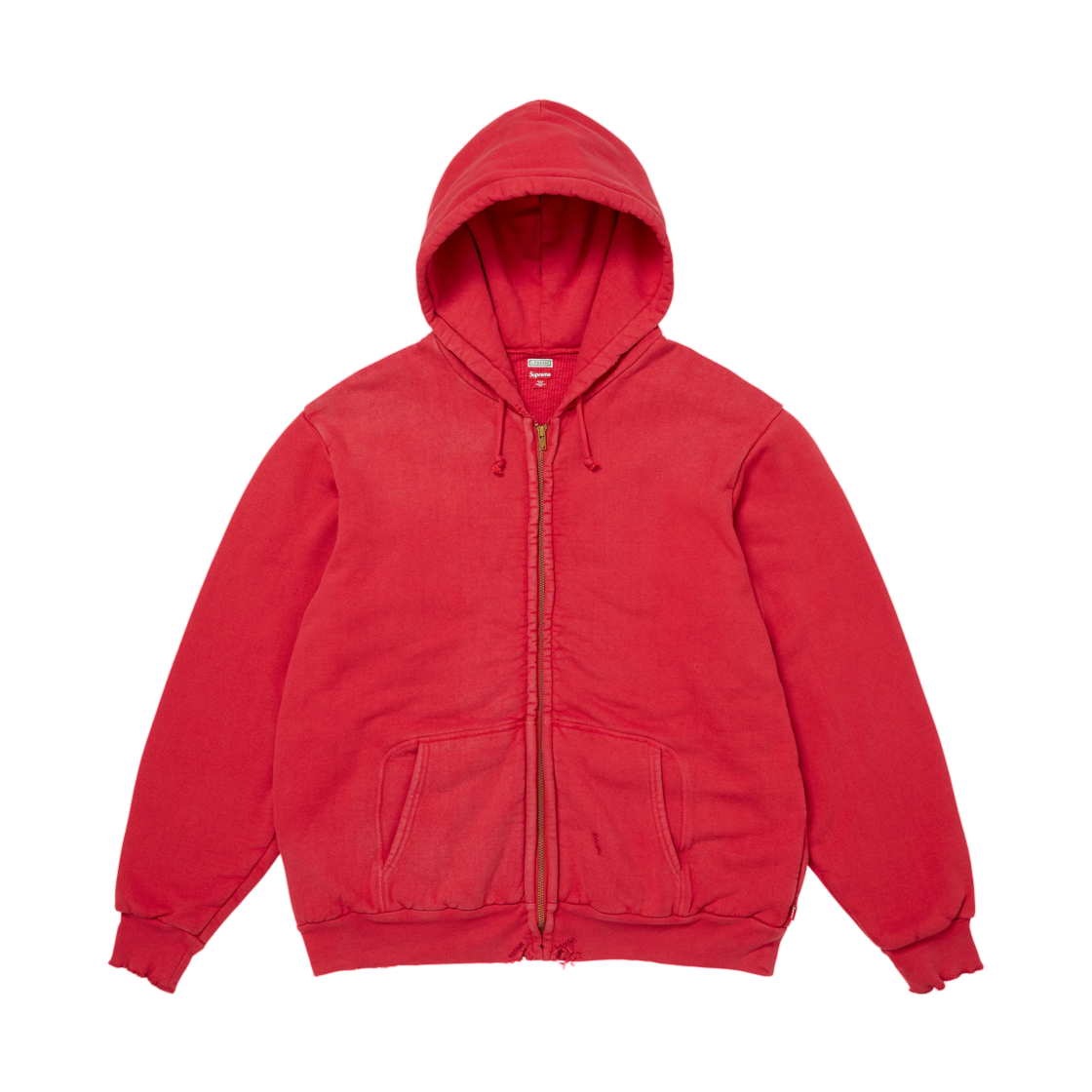- Supreme x A.Presse Vintage Zip Up Hooded Sweatshirt Red - 26FW