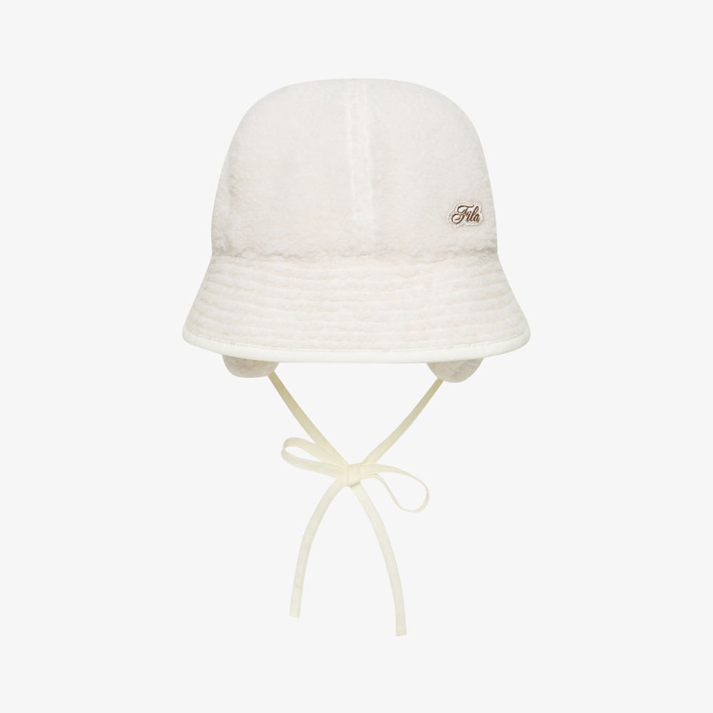 [5% 적립] 휠라 뽀글이 귀달이 돔햇 아이보리([5% 적립] FILA Fleece Earflap Dome Hat Ivory) - 2
