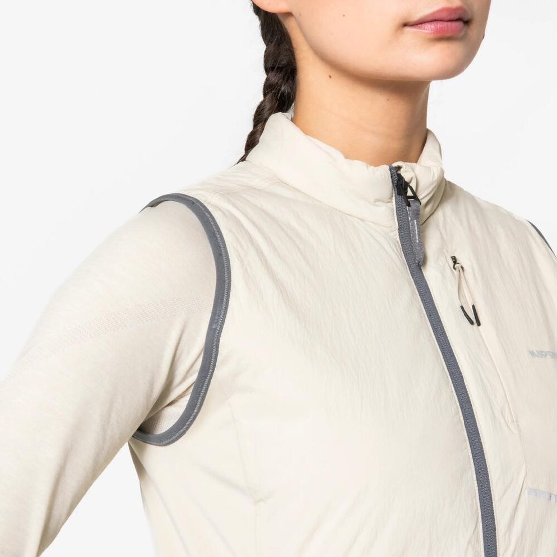 데카트론 여성 러닝 패딩 베스트 런 웜 500 린넨 베이지(Decathlon Women's Running Padded Vest Run Warm 500 Linen Beige) - 7